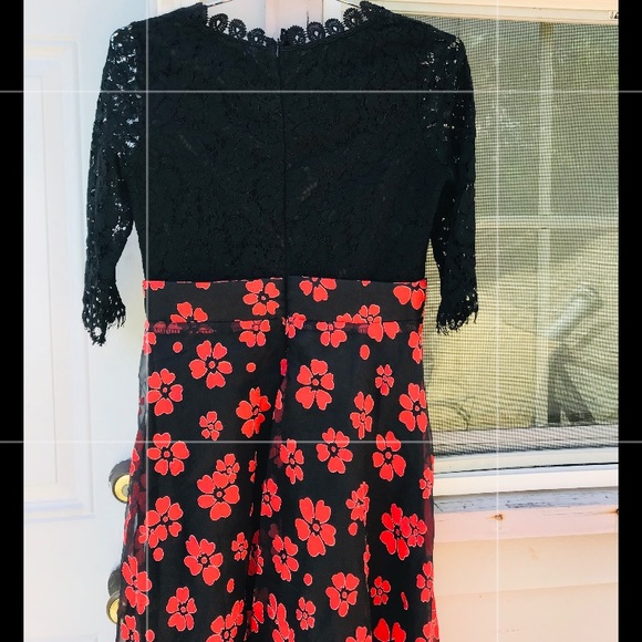 Vintage Poppy Flower Dress Hand Made - Picture 3 of 8